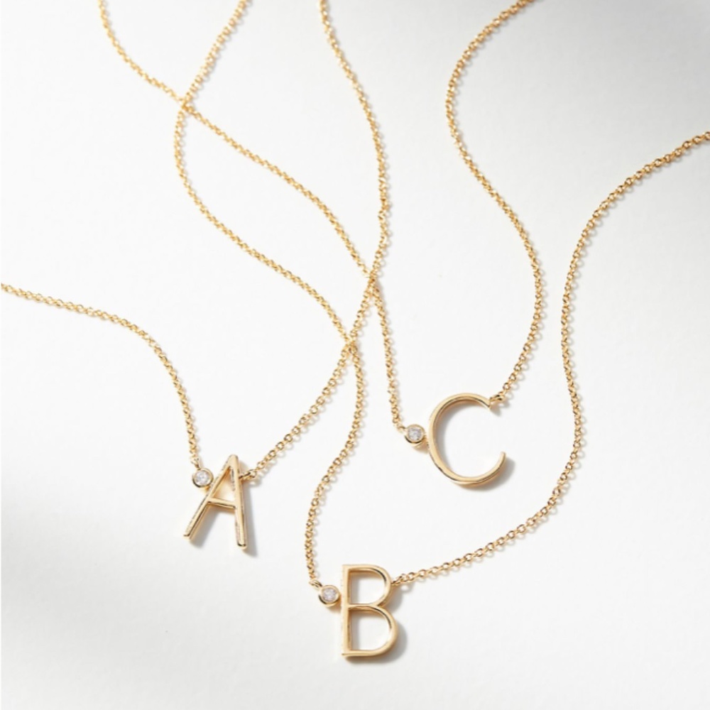 Anthropologie monogram necklace - G